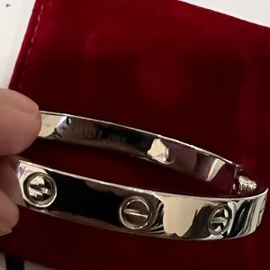 Cartier Love bracelet 1993 vintage white gold #16